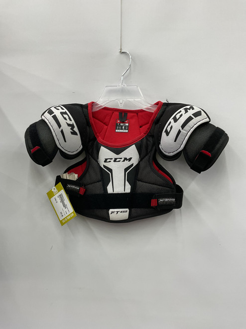 Vist Large View of Product Image Which is Used CCM FT 455 Youth Shoulder Pads LG