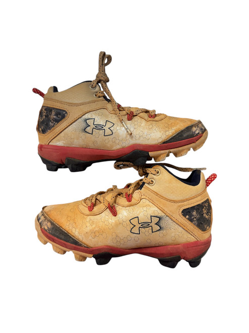Vist Large View of Product Image Which is Used Under Armour CLEATS BB/SB Cleats White Youth 13.0