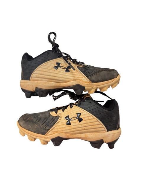 Vist Large View of Product Image Which is Used Under Armour CLEATS BB/SB Cleats Black Youth 12.0