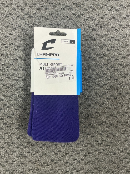 Vist Large View of Product Image Which is New MULTI SPORT SOCK PURPLE L