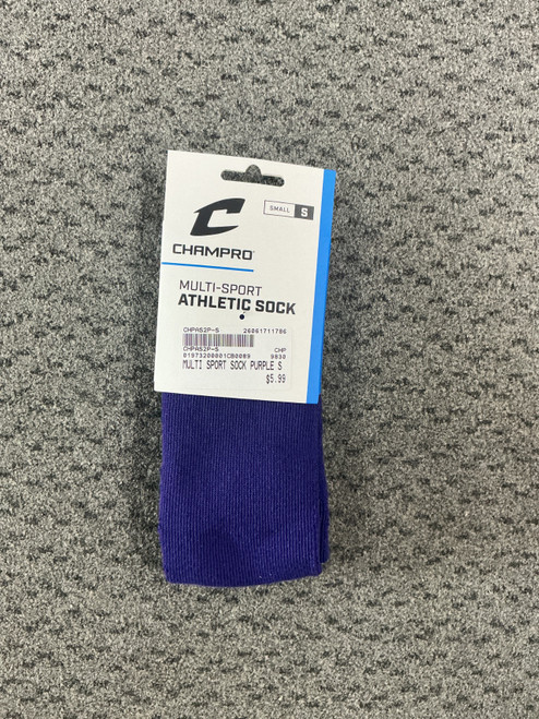 Vist Large View of Product Image Which is New MULTI SPORT SOCK PURPLE S