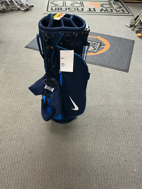 Vist Large View of Product Image Which is Used Nike SPORT LITE STAND BAG Mens Stand Bag Navy Blue