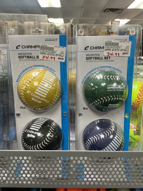 Vist Large View of Product Image Which is New CHAMPRO WEIGHTED SOFTBALLS