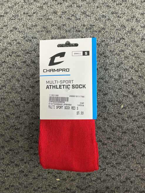 Vist Large View of Product Image Which is New MULTI SPORT SOCK RED S