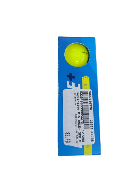Vist Large View of Product Image Which is Used Taylormade DISTANCE+ 3PK BALLS 3 Ball - Golf Ball Sleeve