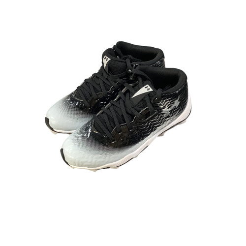 Vist Large View of Product Image Which is Used Under Armour SPOTLIGHT HAMMER SZ 4 BB/SB Cleats Black Junior 04