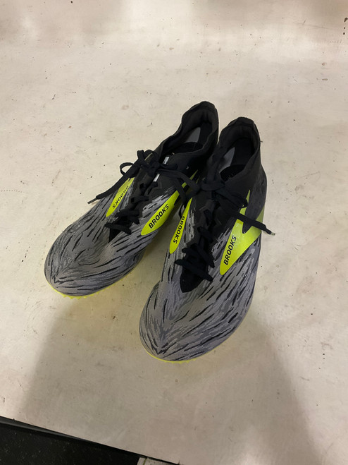 Vist Large View of Product Image Which is Used Brooks Track & Field Cleats Adult Grey Senior 11.5