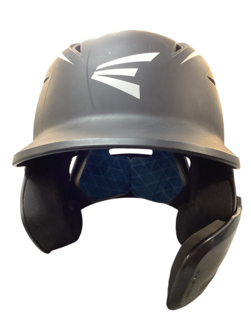 Vist Large View of Product Image Which is Used Easton BLK HELMET W CFLAP Batting Helmet w/Mask Black M/L