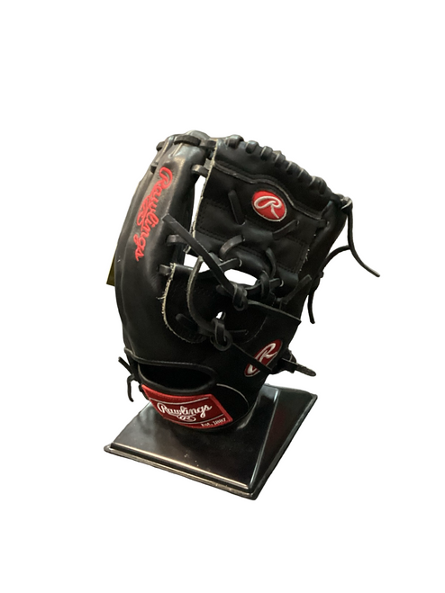Vist Large View of Product Image Which is Used Rawlings HEART OF THE HIDE PROT206-9B BB/SB Glove RH Throw Black 12"