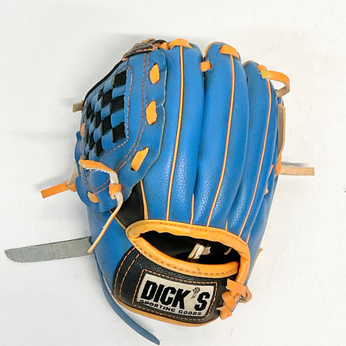 Vist Large View of Product Image Which is Used DICKS BB/SB Glove T-ball Black And Orange 8"