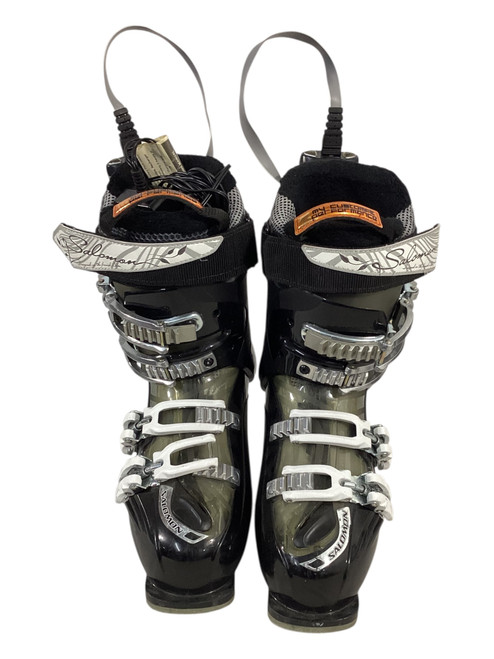 Vist Large View of Product Image Which is Used Salomon DIVINE 8 Womens DH Ski Boot Black 235 MP - J05.5 - W06.5