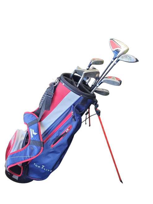 Vist Large View of Product Image Which is Used Top Flite TI-MATRIX Mens Package Set RH Navy Blue 10 Piece