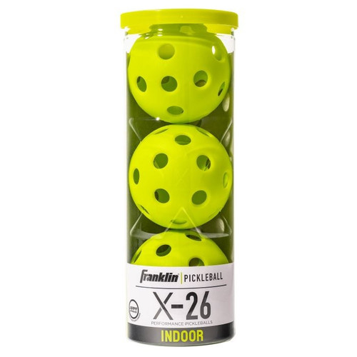 Vist Large View of Product Image Which is Franklin X-26 Indoor Pickleballs 3pk #52900
