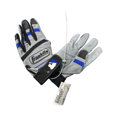 Vist Large View of Product Image Which is Used Franklin BB/SB Batting Gloves Grey MD
