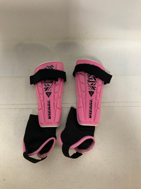 Vist Large View of Product Image Which is Used Vizari Soccer Shin Guards Youth Pink SM