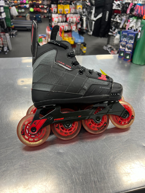 Vist Large View of Product Image Which is Used Tour Skate CODE GX 1-4 Roller Hockey Skates Black Adjustable