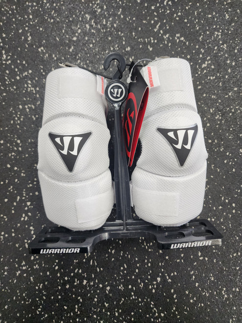 Vist Large View of Product Image Which is Warrior RABIL NEXT Lacrosse Arm Pads/Guards White XS