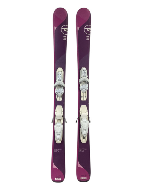 Vist Large View of Product Image Which is Used Rossignol TEMPTATION PRO Girls DH Ski/Binding Pink 116 cm