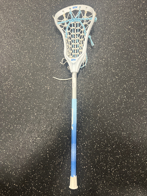 Vist Large View of Product Image Which is Used STX CRUX 100 Jr Atk/Mid Complete Stick White