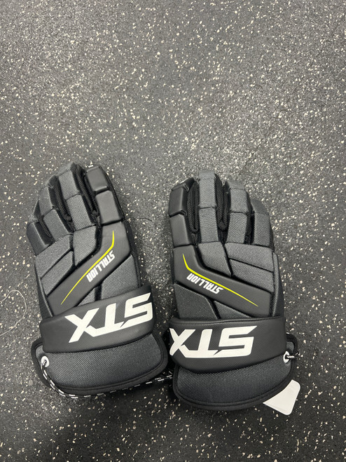 Vist Large View of Product Image Which is Used STX STALLION 200 Lacrosse Gloves Mens Black 13"