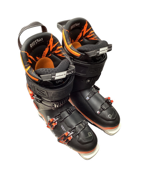 Vist Large View of Product Image Which is Used Salomon QUEST MAX 130 Mens Downhill Ski Boot Black 265 MP - M08.5 - W09.5