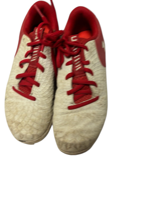 Vist Large View of Product Image Which is Used Under Armour GLYDE 3026607-103 Softball Cleats Red Junior 03