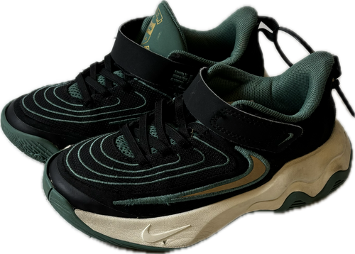 Vist Large View of Product Image Which is Used Nike Basketball Shoes Y Black And Green Youth 13.0