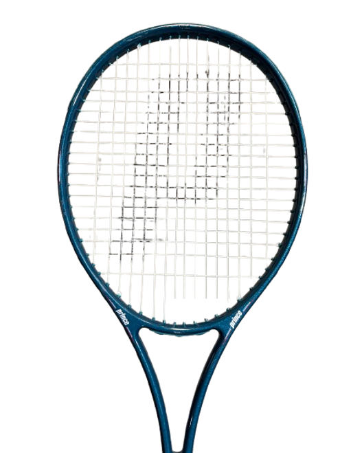 Vist Large View of Product Image Which is Used Prince PRINCE GRAPHITE COMP OVERSIZE Adult Tennis Racquet Teal 4 1/2"