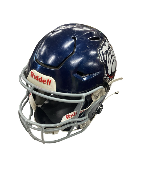 Vist Large View of Product Image Which is Used Riddell SPEED FLEX FB Helmet Navy Blue MD