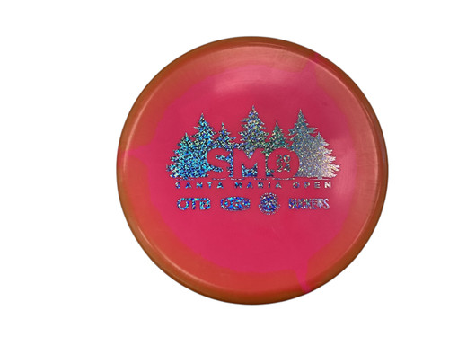 Vist Large View of Product Image Which is Used Innova INVADER HALO SANTA MARIA OPEN Disc Golf Putter Orange 172g