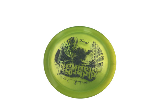 Vist Large View of Product Image Which is Used Legacy NEMESIS CITY Disc Golf Driver Yellow 166g