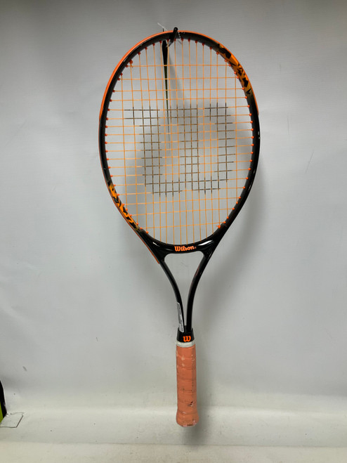 Vist Large View of Product Image Which is Used Wilson WILD THING Adult Tennis Racquet Orange Unknown