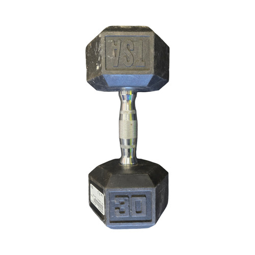 Vist Large View of Product Image Which is Used Hex Dumbbell (Each) 30 lb