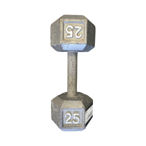 Vist Large View of Product Image Which is Used Hex Dumbbell (Each) 25 lb