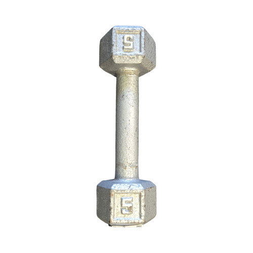 Vist Large View of Product Image Which is Used Hex Dumbbell (Each) 5 lb