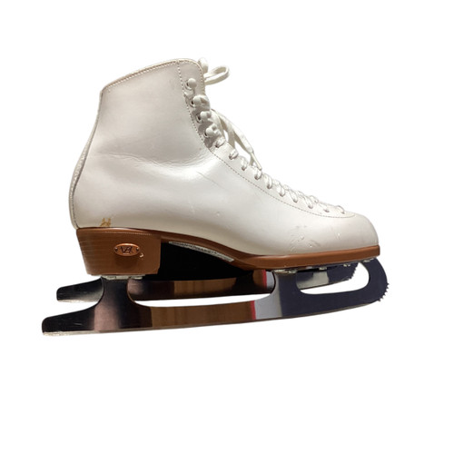 Vist Large View of Product Image Which is Used Riedell CLASSIC FIGURE WomensFigure Skate White Senior 8