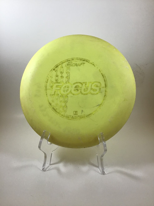 Vist Large View of Product Image Which is Used Discraft PRO D FOCUS Disc Golf Putter Yellow 168g