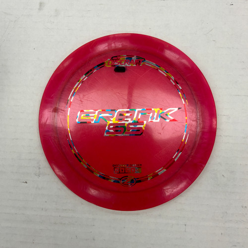 Vist Large View of Product Image Which is Used Discraft Z CRANK SS Disc Golf Driver Red 172g