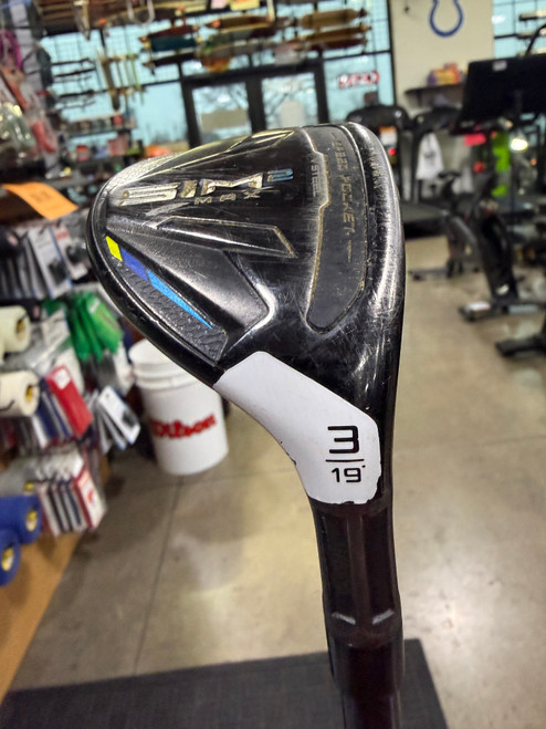 Vist Large View of Product Image Which is Used Taylormade SIM 2 MAX Mens Hybrid Club RH 3 Hybrid