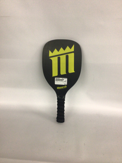 Vist Large View of Product Image Which is Used MONARCH Pickleball Racquet Black And Optic Yellow