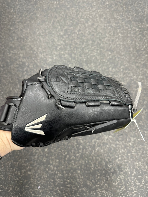 Vist Large View of Product Image Which is Used Easton BLACK MAGIC BB/SB Glove RH Throw Black 13"