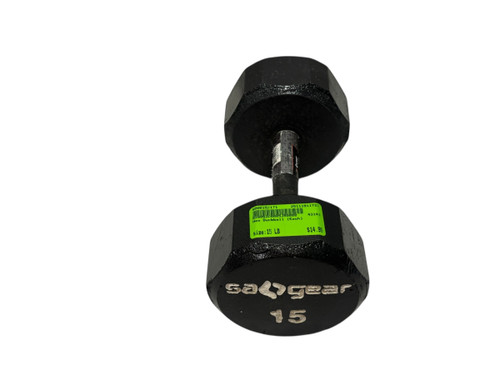Vist Large View of Product Image Which is Used Hex Dumbbell (Each) 15 lb