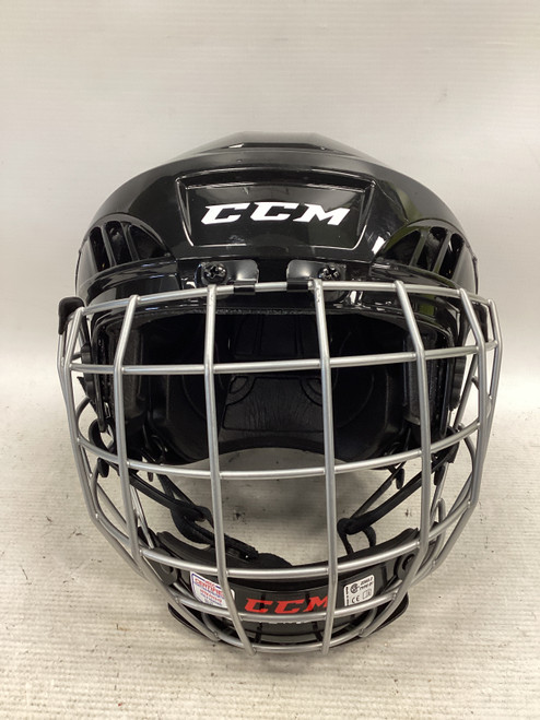 Vist Large View of Product Image Which is Used CCM FL40 M Helmet Cage Combo Black MD