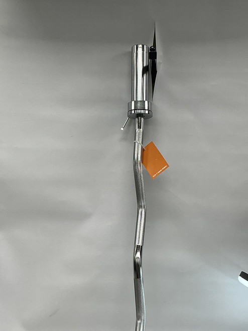 Vist Large View of Product Image Which is Used Cap Exercise Olympic Curl Bar 48"