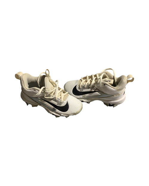 Vist Large View of Product Image Which is Used Nike ALPHA BB/SB Cleats White Youth 13.0