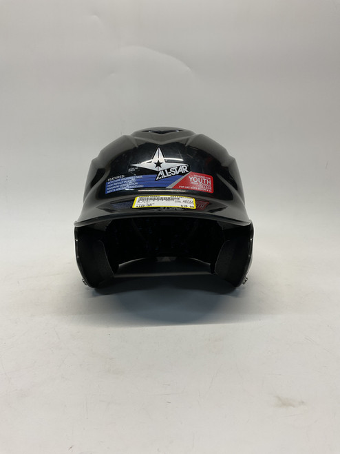 Vist Large View of Product Image Which is Used All-Star BH3010 Batting Helmet No Mask Black SM