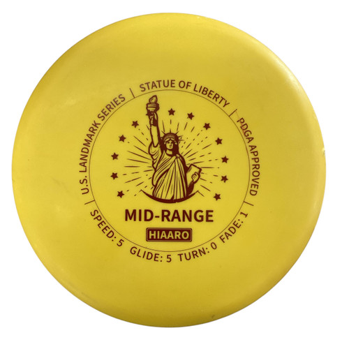 Vist Large View of Product Image Which is Used HIAARO MID RANGE Disc Golf Mid Range Yellow