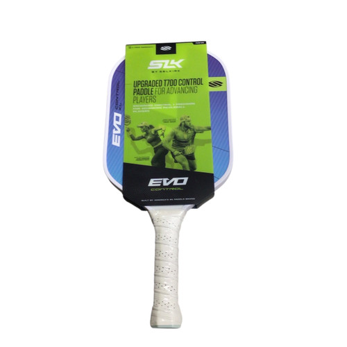Vist Large View of Product Image Which is Used Selkirk EVO CONTROL Pickleball Racquet Royal Blue