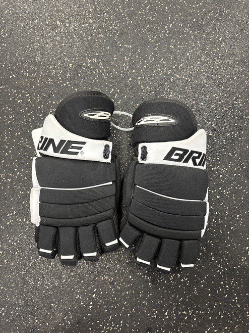 Vist Large View of Product Image Which is Used Brine L33 Lacrosse Gloves Mens Black LG