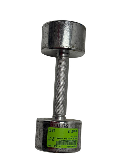 Vist Large View of Product Image Which is Used Golds Gym Chrome Dumbbell (Each) 10 lb